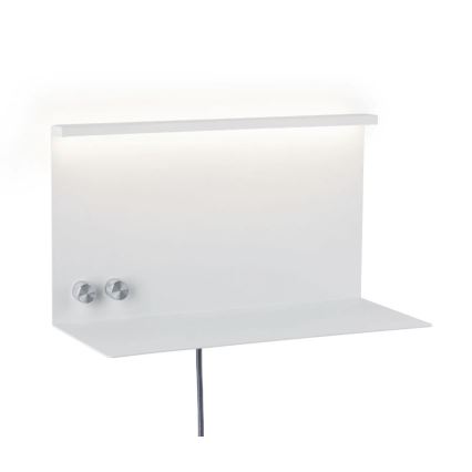 Paulmann 78919 - LED/4,5W Lámpara regulable con estante y USB + LED/1,6W 230V
