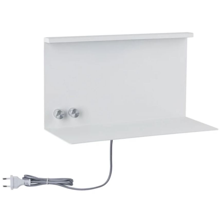 Paulmann 78919 - LED/4,5W Lámpara regulable con estante y USB + LED/1,6W 230V