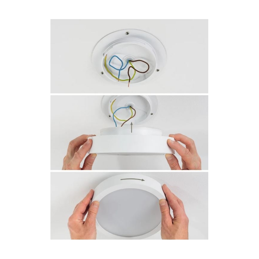 Paulmann 78923 - LED/13W IP44 Plafón regulable para el baño AVIAR 230V