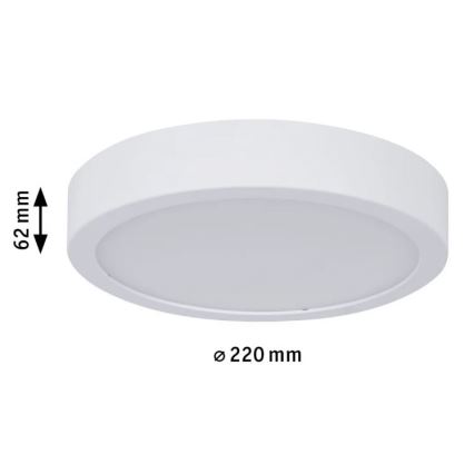 Paulmann 78923 - LED/13W IP44 Plafón regulable para el baño AVIAR 230V