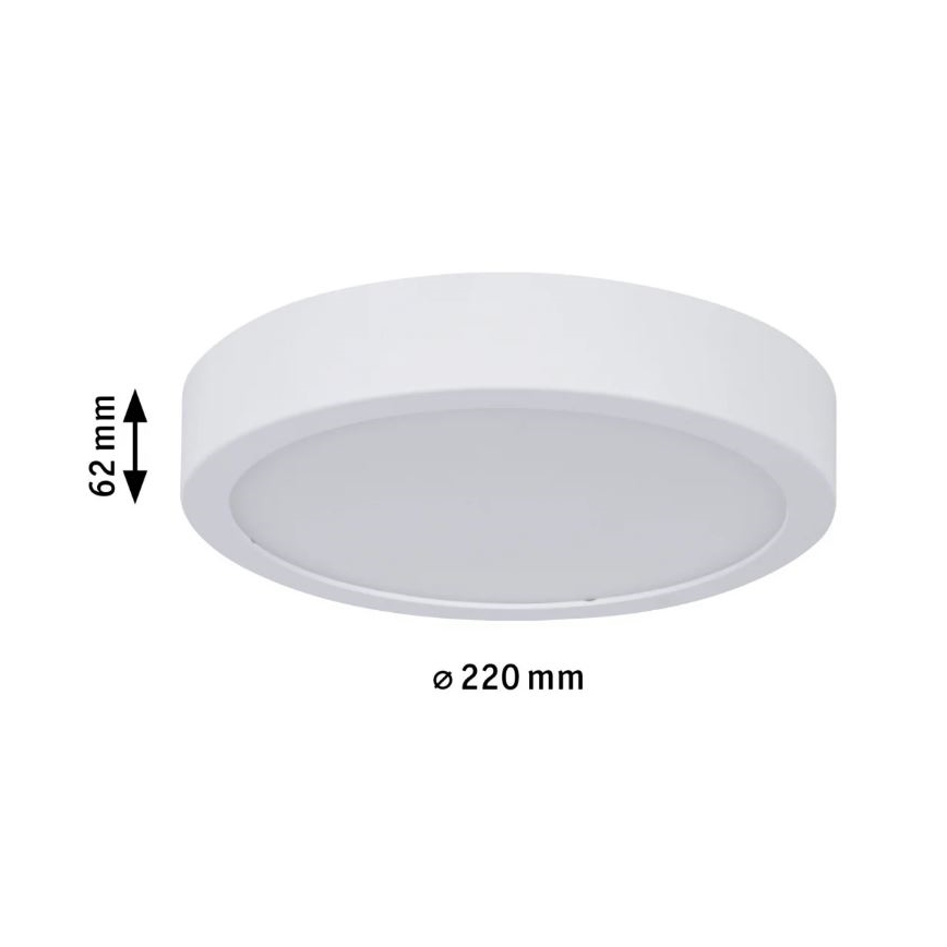 Paulmann 78923 - LED/13W IP44 Plafón regulable para el baño AVIAR 230V