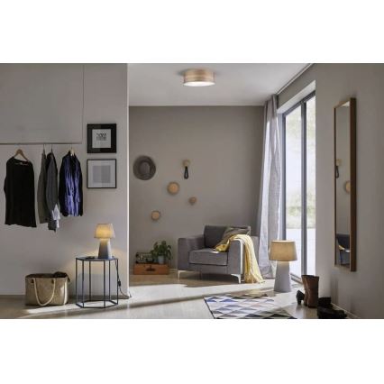 Paulmann 79687 - 3xE27/20W Plafón NEORDIC LISKA 230V nogal