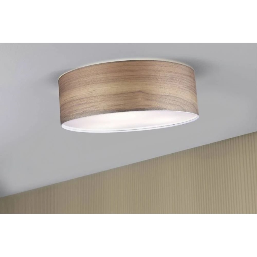 Paulmann 79687 - 3xE27/20W Plafón NEORDIC LISKA 230V nogal