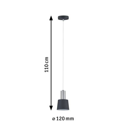 Paulmann 79691 - 1xE14/20W Lámpara colgante NEORDIC HALDAR 230V