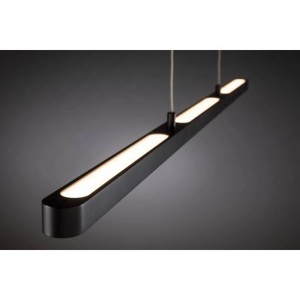 Paulmann 79693 - Lámpara de araña LED/42W regulable con cable LENTO 230V negro