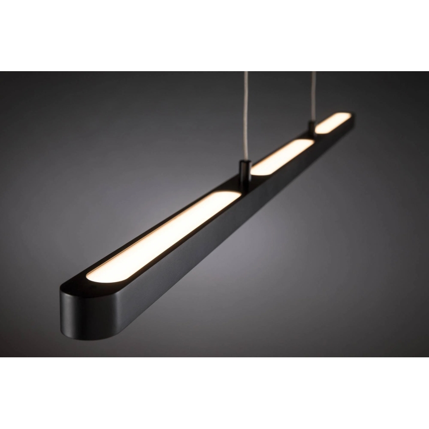 Paulmann 79693 - Lámpara de araña LED/42W regulable con cable LENTO 230V negro