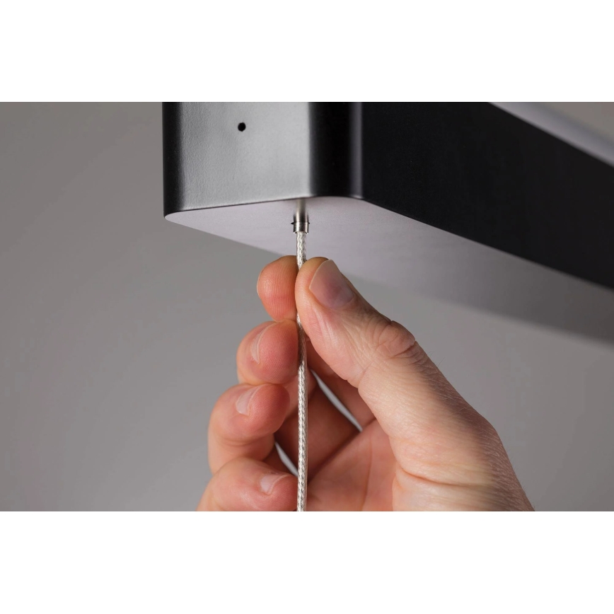 Paulmann 79693 - Lámpara de araña LED/42W regulable con cable LENTO 230V negro