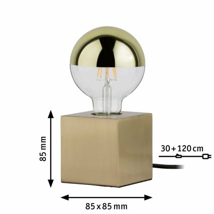 Paulmann  79728 - 1xE27/20W Lámpara de mesa DILJA 230V