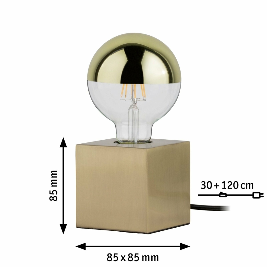 Paulmann  79728 - 1xE27/20W Lámpara de mesa DILJA 230V