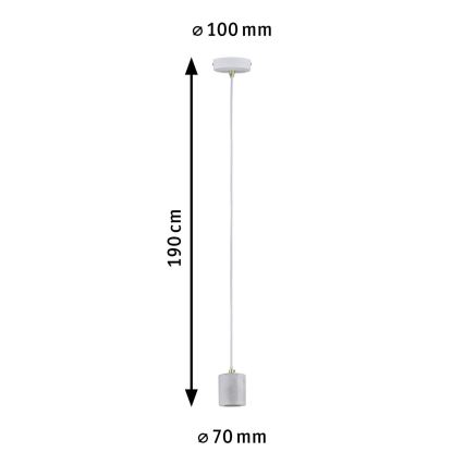 Paulmann 79750 - 1xE27/20W Lámpara colgante NORDIN 230V