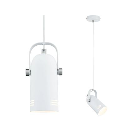 Paulmann 79767 - 1xE27/15W Lámpara colgante con cable LAVEA 230V blanca