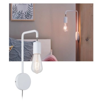 Paulmann 79811 - 1xE27/40W Aplique de pared CALVANI 230V blanco
