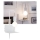 Paulmann 79812 - 1xE27/40W Aplique de pared con balda y puerto USB CALVANI 230V blanco