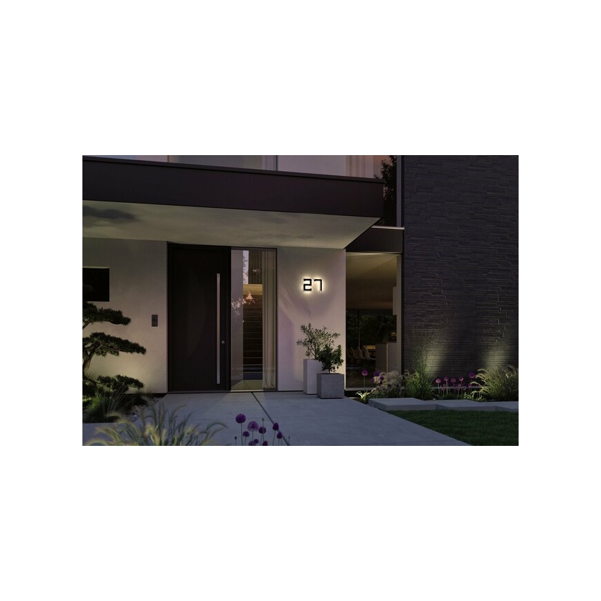 Paulmann 79842 - LED/0,2W IP44 Número de casa solar 1,2V 1500 mAh