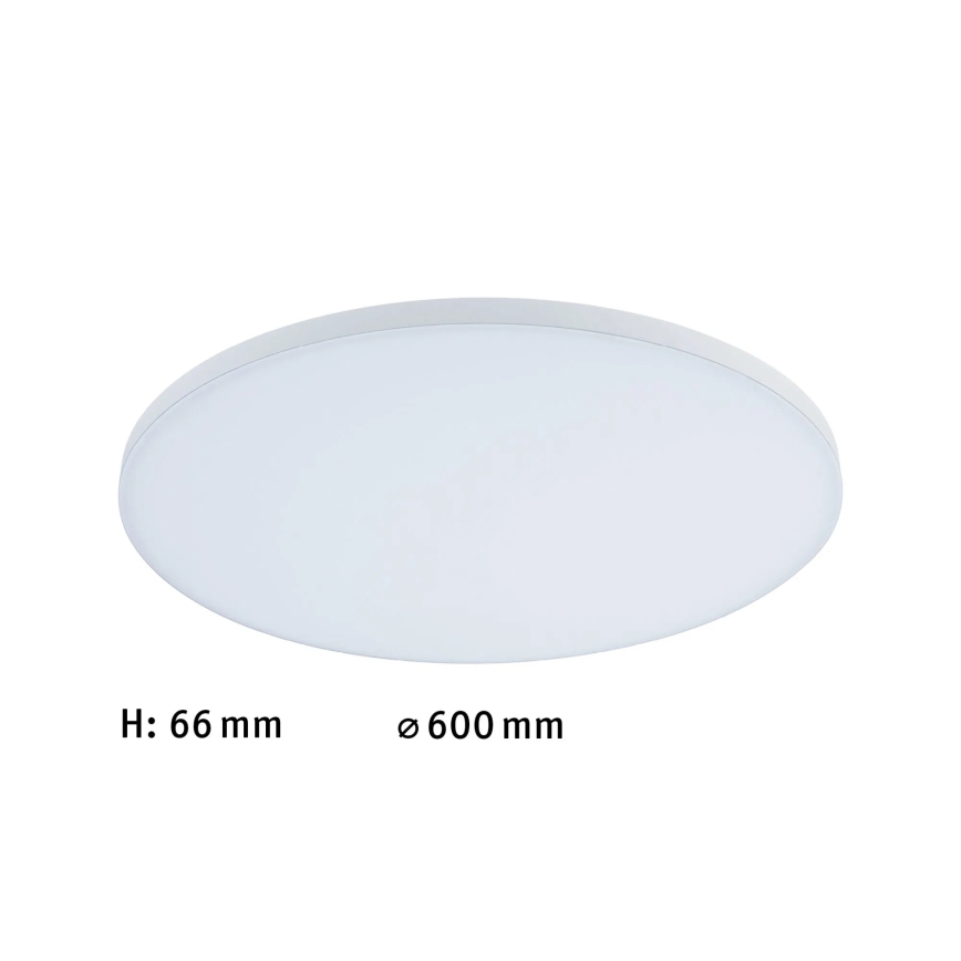 Paulmann 79894 - Plafón LED/38W VELORA 230V 3000/4000/6500K diámetro 60 cm blanco