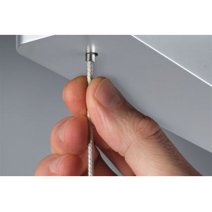 Paulmann 79900 - Lámpara de araña regulable sobre cable LED/42W LENTO 230V cromo mate