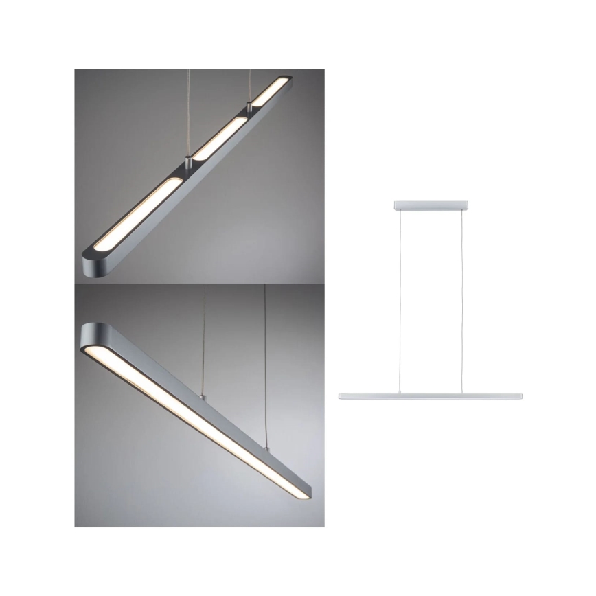 Paulmann 79900 - Lámpara de araña regulable sobre cable LED/42W LENTO 230V cromo mate