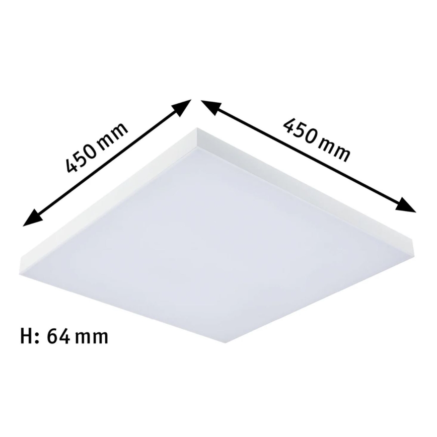Paulmann 79905 - LED/19W RGBW Plafón regulable VELORA 230V 3000-6500K + control remoto