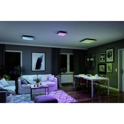 Paulmann 79909 - LED/31W RGBW Plafón regulable VELORA 230V 3000-6500K + control remoto
