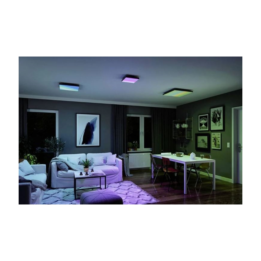 Paulmann 79909 - LED/31W RGBW Plafón regulable VELORA 230V 3000-6500K + control remoto