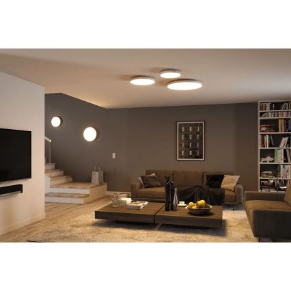 Paulmann 79928 - Luminaria de techo regulable LED/22W LORIA 230V 2700-6500K Ø 40 cm blanca