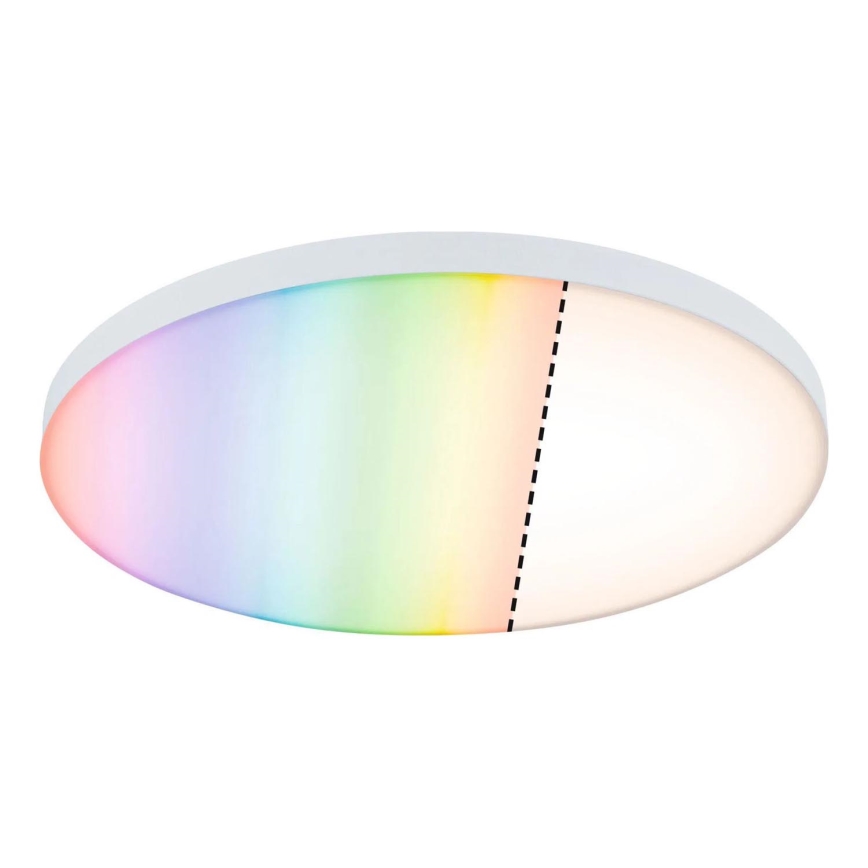 Paulmann 79929 - Luminaria de techo LED regulable 22W RGBW LORIA 230V Ø 40 cm blanca