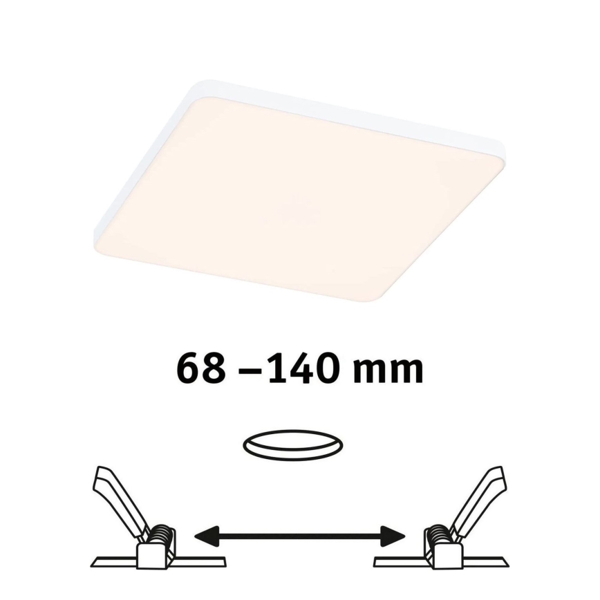 Paulmann 79948 - LED/12W IP44 Luminaria empotrable regulable para baño VARIFIT 230V