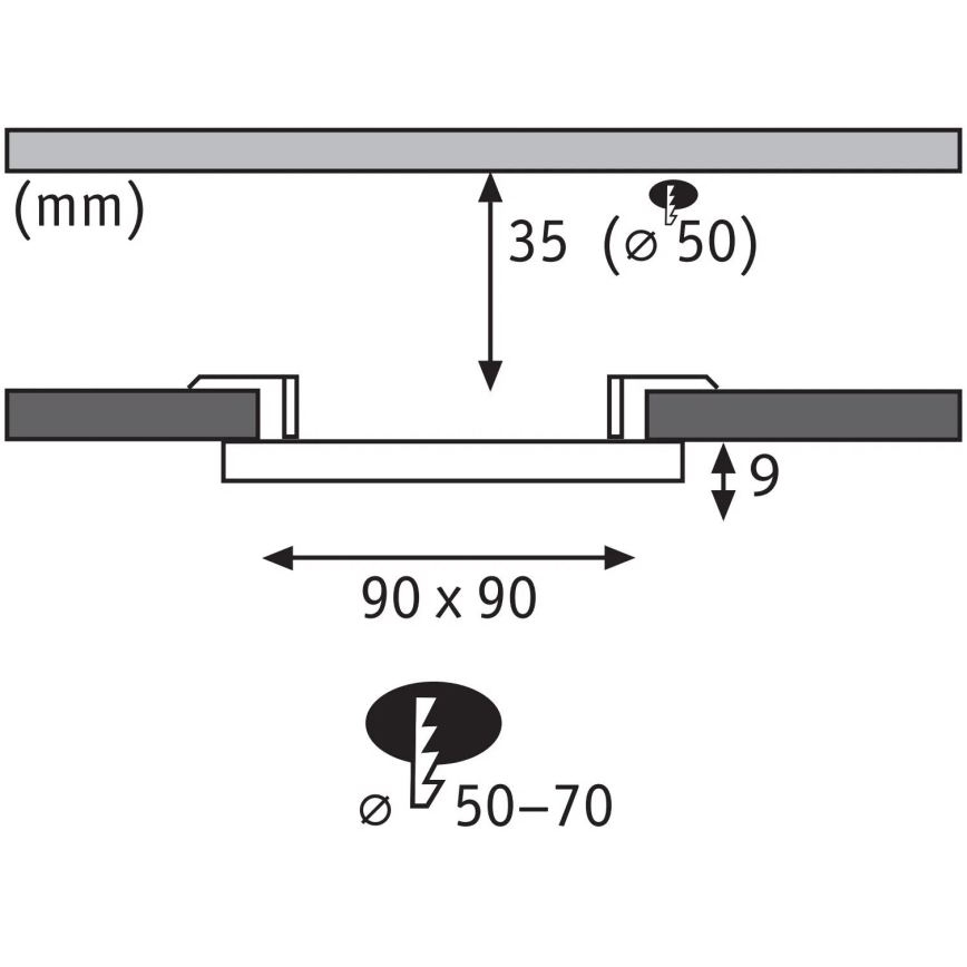 Paulmann 79953 - LED/6W IP44 Luminaria empotrada regulable para baño VARIFIT 230V
