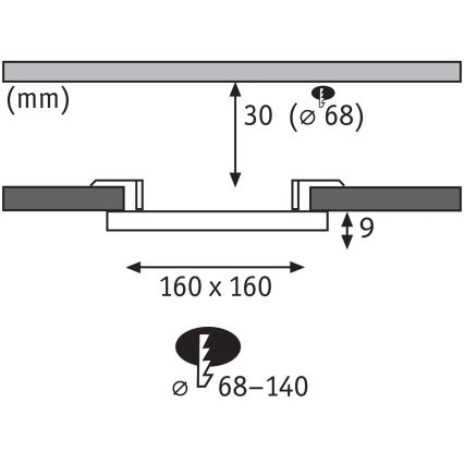 Paulmann 79954 - Foco empotrable regulable LED 12W IP44 para baño VARIFIT 230V