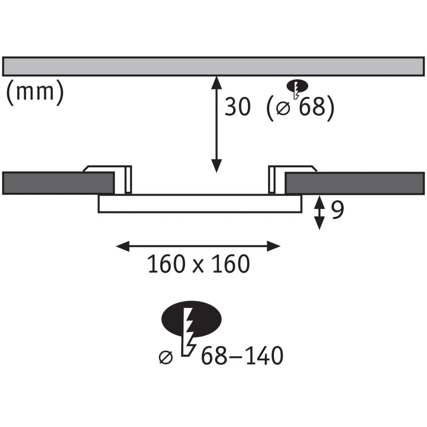 Paulmann 79954 - Foco empotrable regulable LED 12W IP44 para baño VARIFIT 230V