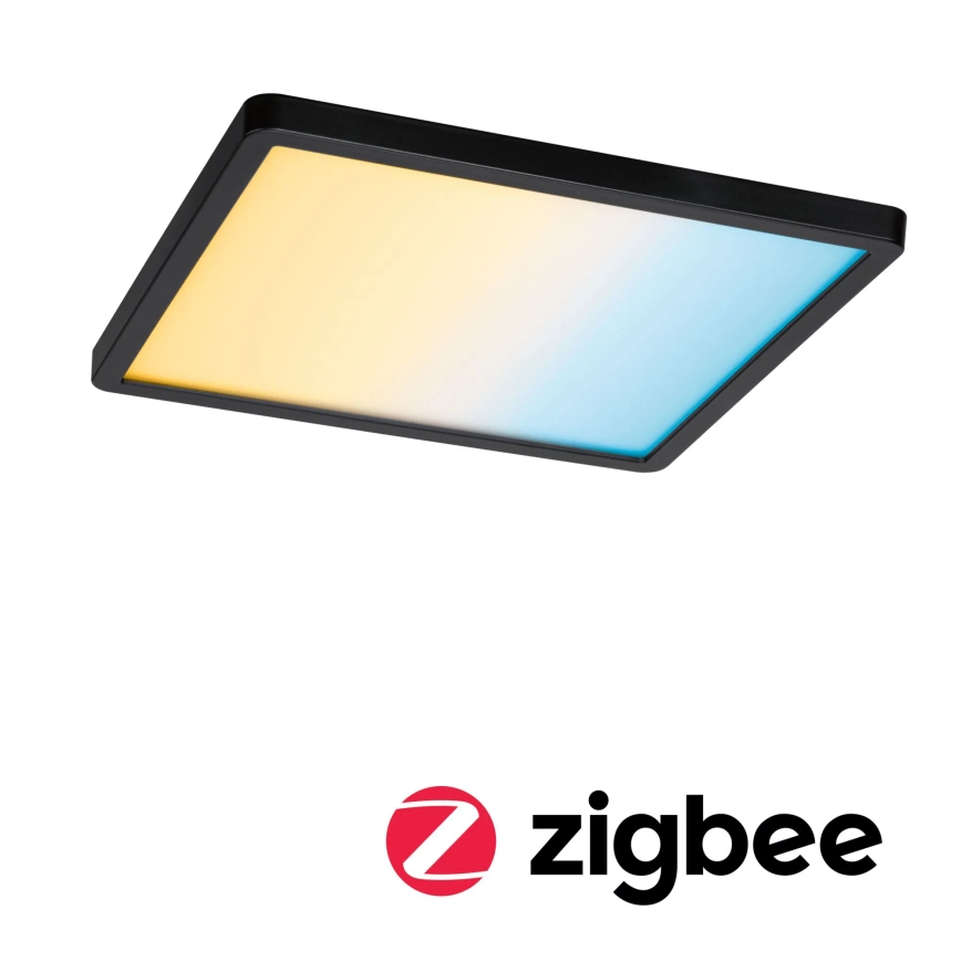 Paulmann 79967 - Lámpara empotrable regulable para baño LED 16W IP44 AREO 230V 23x23 cm negra