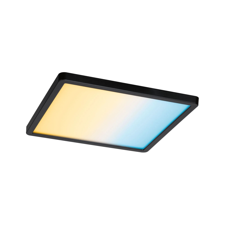 Paulmann 79967 - Lámpara empotrable regulable para baño LED 16W IP44 AREO 230V 23x23 cm negra