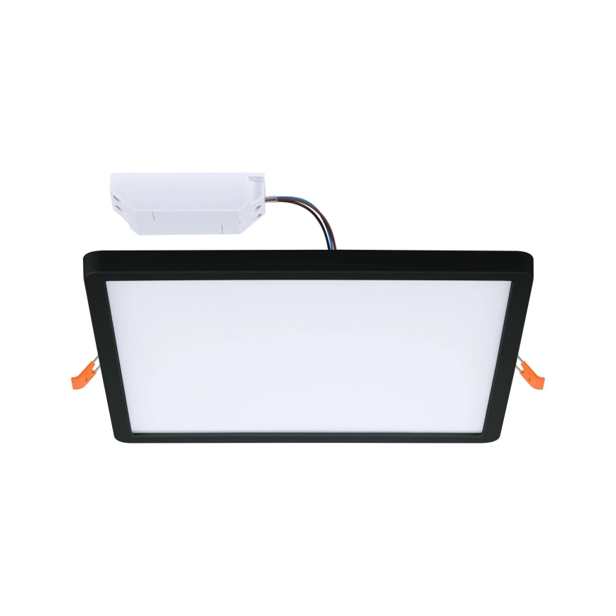 Paulmann 79967 - Lámpara empotrable regulable para baño LED 16W IP44 AREO 230V 23x23 cm negra