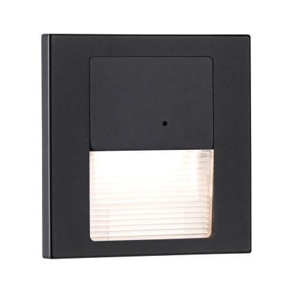 Paulmann 80004 - LED/1W Iluminación de escalera con sensor TSARO 230V Lead/negro