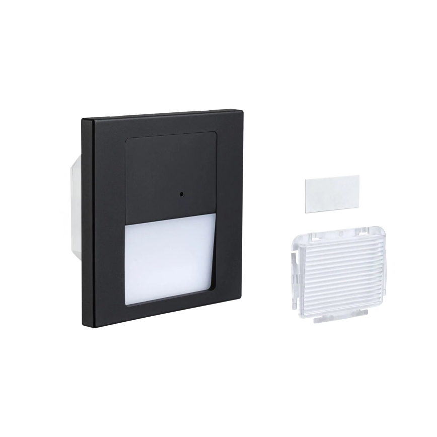 Paulmann 80004 - LED/1W Iluminación de escalera con sensor TSARO 230V Lead/negro