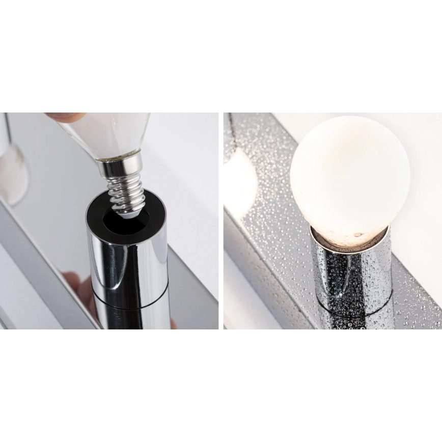 Paulmann 80096 - 3xE14/40W IP44 Iluminación de espejo de baño REGULA 230V cromo brillante