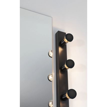 Paulmann 80097 - 3xE14/40W IP44 Iluminación de espejo de baño REGULA 230V negro