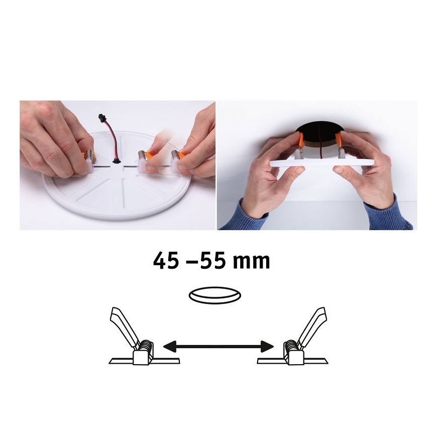 Paulmann 92393 - LED/4,5W IP44 Lámpara empotrable para el baño VARIFIT 230V