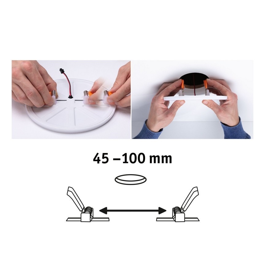 Paulmann 92397 - LED/8,5W IP44 Lámpara empotrable para el baño VARIFIT 230V