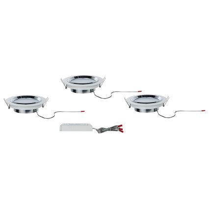 Paulmann 92693 - SET 3xLED/8W Lámpara empotrable regulable PREMIUM LINE 230