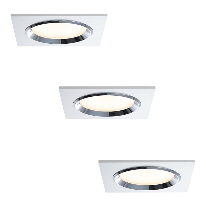 Paulmann 92695 - SET 3xLED/8W Lámpara empotrable regulable DICE 230V