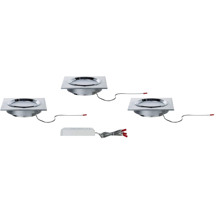 Paulmann 92696 - SET 3xLED/8W Lámpara empotrable regulable DICE 230V