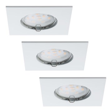 Paulmann 92760 - SET 3x Iluminación LED empotrada para el baño COIN LED/6,8W IP44