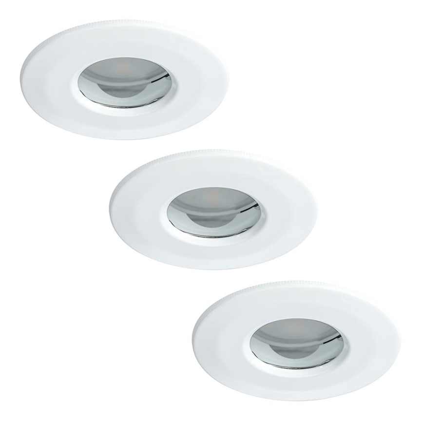 Paulmann 92847 - SET 3x Iluminación LED empotrada para el baño COIN 3xLED/7W/230V