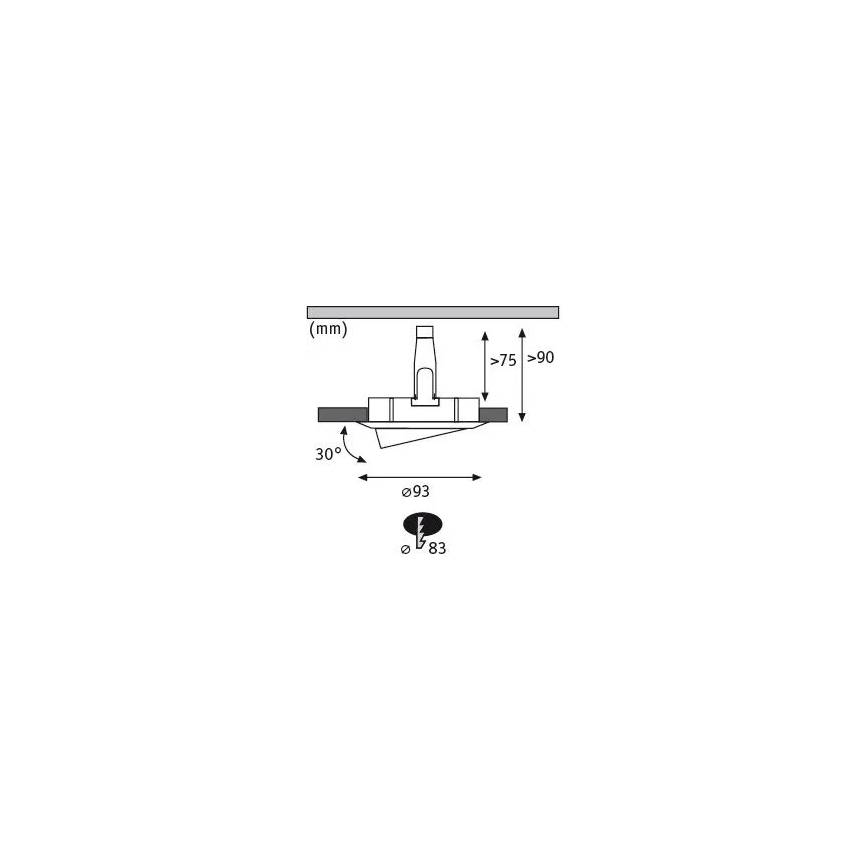 Paulmann 92900 - SET 3xGU10/7W IP65 Lámpara empotrable regulable para el baño NOVA 230V