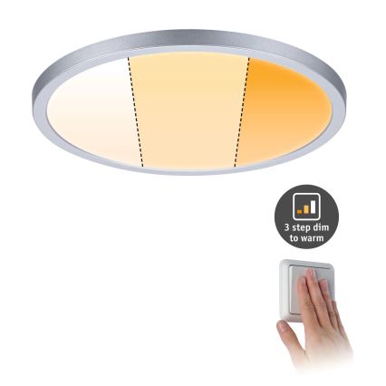 Paulmann 92992 - LED/16W IP44 Lámpara empotrada de techo para baño AREO 230V 2000/3000/4000K Ø 23 cm cromo mate