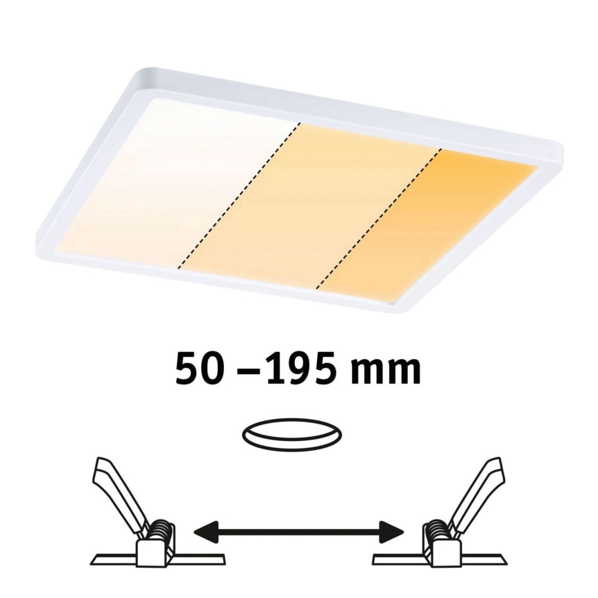 Paulmann 92994 - LED/16W IP44 Luminaria empotrable para baño VARIFIT 230V 2000/3000/4000K