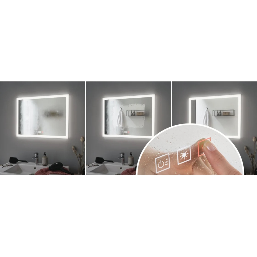 Paulmann 93013 - Espejo de baño LED con retroiluminación regulable LED/22W IP44 230V 2700/4000/6500K