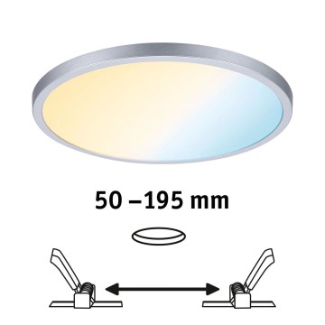 Paulmann 93046 - Luminaria empotrada regulable para baño LED/16W IP44 AREO 230V 3000-6500K diámetro 23 cm cromo mate