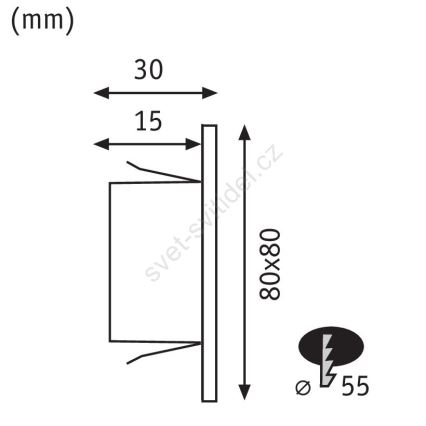 Paulmann 93094 - LED/1,2W Lámpara de escalera EDGE 230V